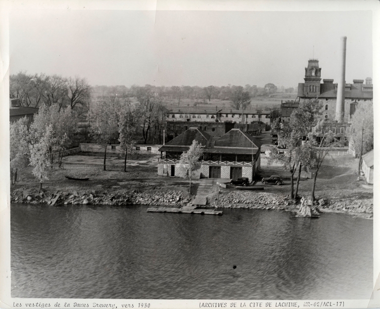 Remains of the Dawes Brewery facilities in Lachine, about 1930.