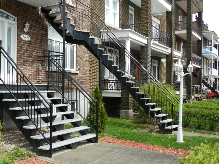 Outside stairs in Pointe-Saint-Charles