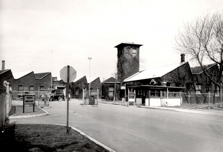 Buildings used for the munitions factory at the corner of rue Gilberte-Dubé and rue Jacques-Lauzon (the gunpowder storage sector)